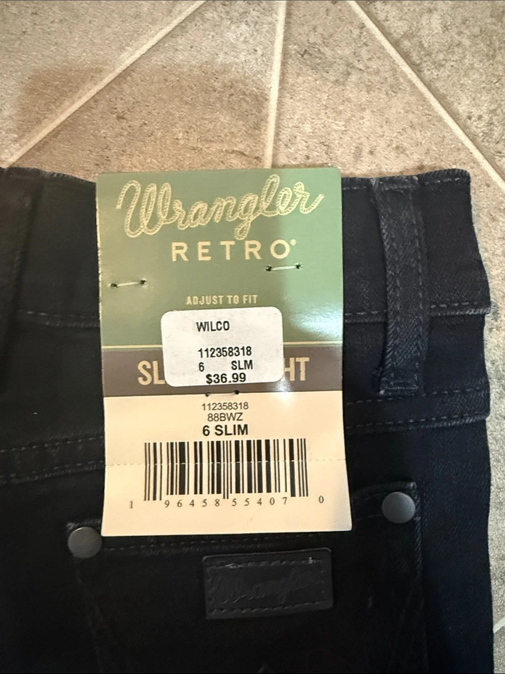 Boys 6 slim wranglers NWT